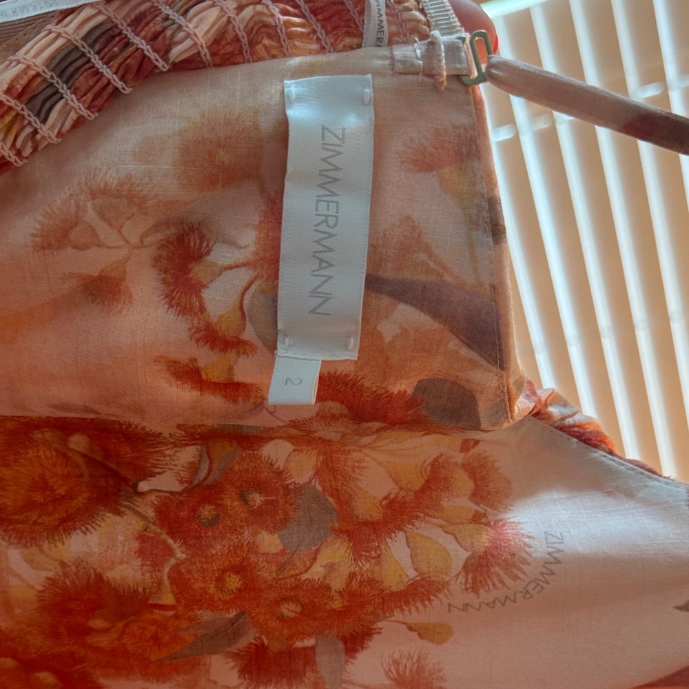 Zimmermann Cascadian floral strapless midi dress - Picture 9 of 11